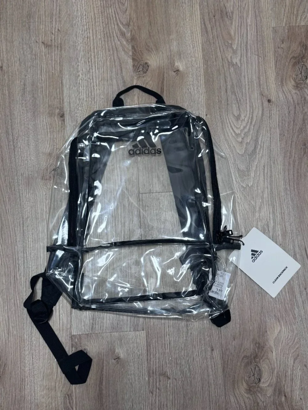 NWT Adidas Clear Backpack PVC Free Unisex  School Bag LP9850 5157378